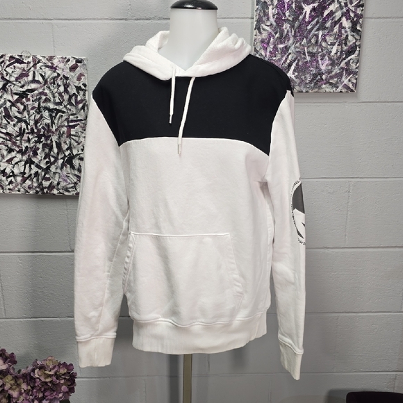 Michael Kors Other - Michael Kors Black and White Colorblock Hooded Sweatshirt